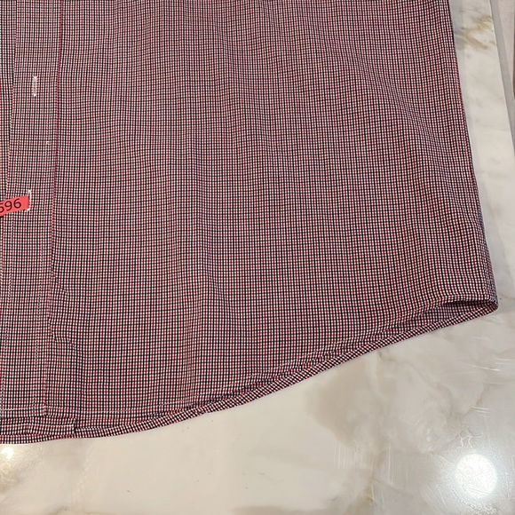 NÁUTICA MEN DRESS SHIRT NECK 17 34/35 RED BLUE BOTTOMS DOWN - Picture 9 of 12